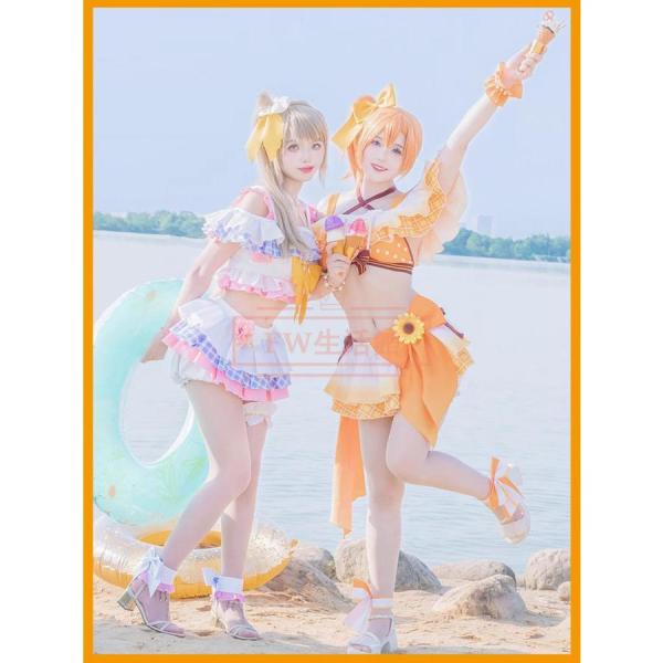 ラブライブ LoveLive! 風 高坂穗乃果 南 ことり 絢瀬絵里 矢澤にこ 星空凛 園田海未 東條 希 西木野 真姫 水着 コスプレ衣装 cosplay ハロウィン