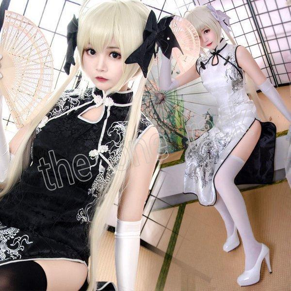 ヨスガノソラ 春日野穹 チャイナドレス コスプレ衣装 ウィッグ コスチューム/仮装/制服 常服 イベント アニメ