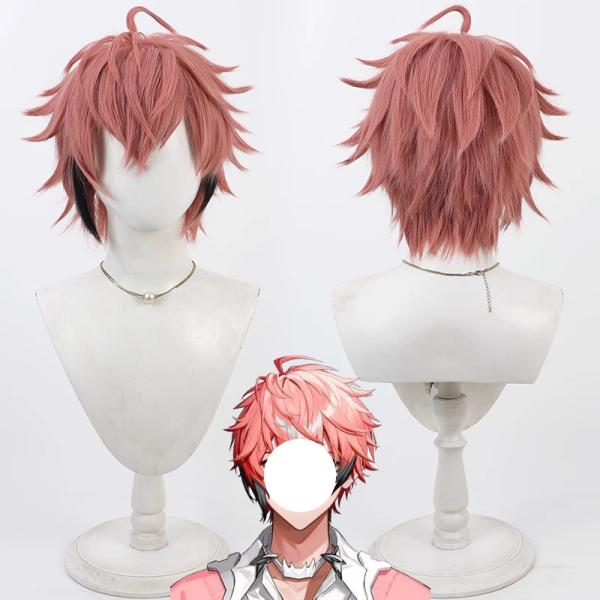 バーチャル　VTuber　風 赤城ウェン コスプレウィッグ かつら WIG 高温耐熱 大人 イベント アニメ 仮装