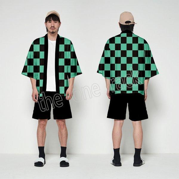 コスプレ衣装 鬼滅の刃 風竈門炭治郎 子供用 大人用 上着 羽織 着物