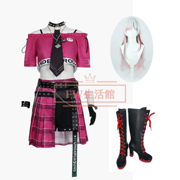 バーチャルYouTuber VTuber 風 石神のぞみ コスプレ衣装 ウィッグ 靴 コスチューム cosplay イベント演出服 アニメ 変装 仮装 ハロウィン