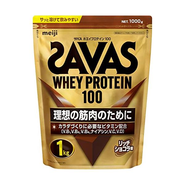 他サイト： ザバス(SAVAS) ホエイプロテイン100 リッチショコラ味 1000gの商品画像