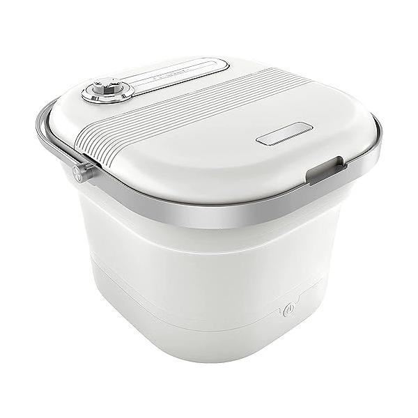 GOQRAQ フットバス 折り畳み式 足湯バケツ 足湯器 足浴 リモコン 加熱