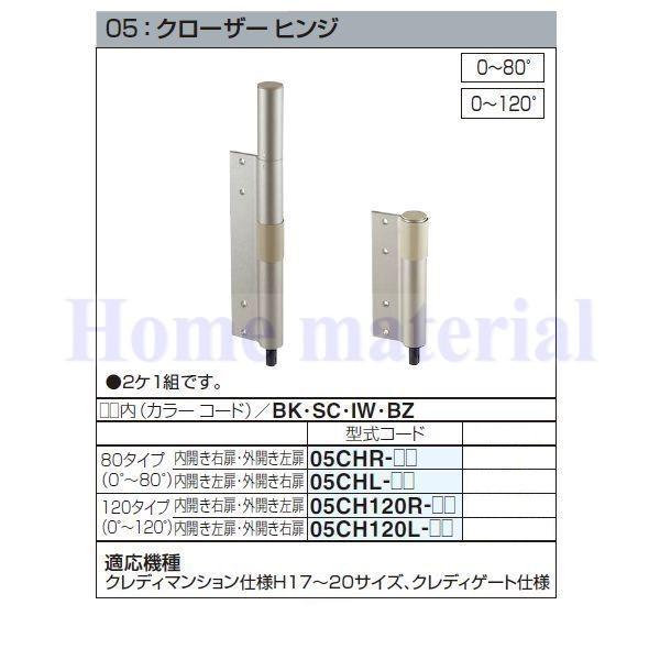 四国化成 エクステリア 補修部品 アルミ形材門扉 05：クローザー