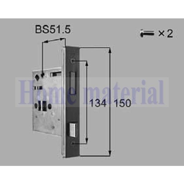 送料込み 新日軽 エクステリア 補修部品 門扉 PC 型錠錠本体(PB 錠兼用) A8AAB0323 商品名 新峻岳製品色 全色数量 1