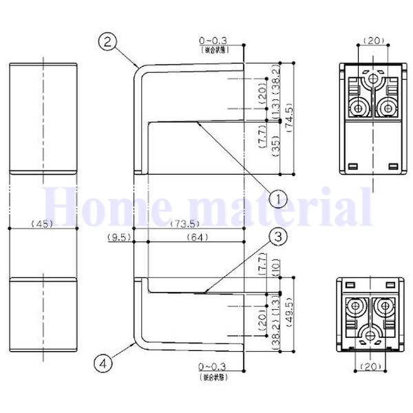 TOTO 送料込み バスパーツ 浴室 風呂蓋フック メッキ 上1個 下2個 計3