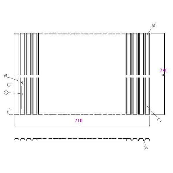  Ĉӂ TOTO Cӂ Vb^[ ӂ OF710×740mm EKK729W2 iiԕύX EKK729W3 jiJH0816j gg