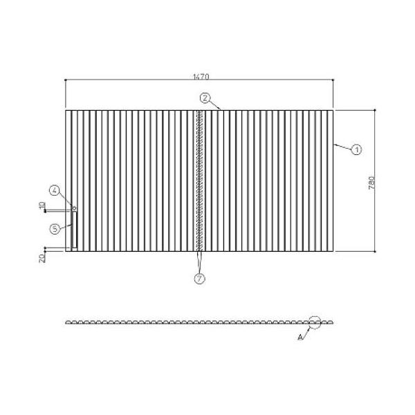  Ĉӂ TOTO Cӂ DOPڃVb^[ ӂ OF1470×780mm EKK81127W