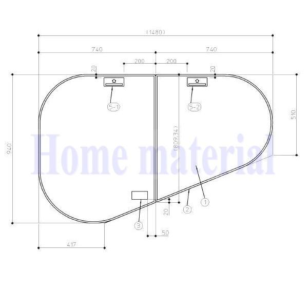 Ĉӂ TOTO Cӂ gݍ킹 g݂ӂ OF1480×940mm EKK84090WR6