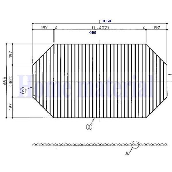 TOTO お風呂のふた 風呂ふた 巻きふた 外寸：1068×695mm EKK84114W1