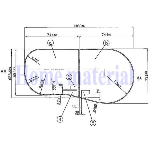 品番【FFADDW2AX-S】トクラス（YAMAHA） 風呂フタ - 材料、部品