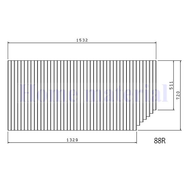 Ĉӂ gNX (}nj 88R Xg[[pi i jGFFMGDW1A1 t^ R^Cv Cӂ ӂ i @ j W1532mm×D720mm