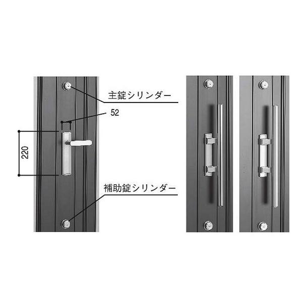 YKKAPマグネット式玄関ドア用　サムラッチハンドル錠セット(HH-J-0233) グランドロック ハンドル錠 補助錠 西製作所 west YKKAPマグネット式玄関ドア用 サムラッチハンドル錠セット(HH-J-0233