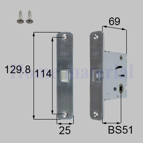 LIXIL（リクシル） 送料込 トステム 室内ドア 錠 丸座・角座用箱錠 (木 