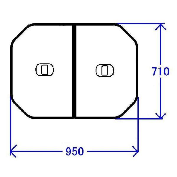 Ĉӂ TOTO Cӂ yʔctgݍ킹 g݂ӂ OF950×710mm PCF1000N#N11iiԕύXPCF1000R#NW1j gg