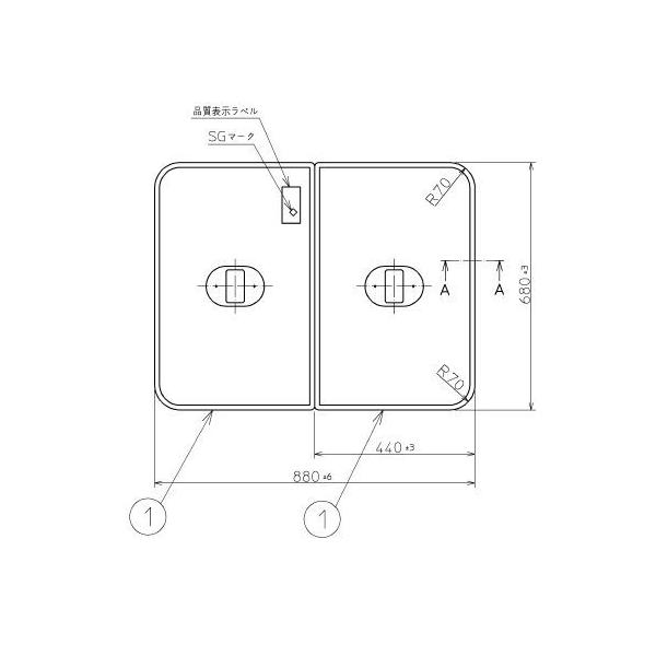 Ĉӂ TOTO Cӂ ctgݍ킹 g݂ӂ OF880×680mm PCF1010N #N11 gg
