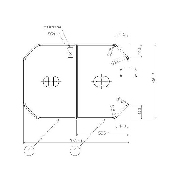  Ĉӂ TOTO Cӂ gݍ킹 g݂ӂ OF1070×760mm PCF1100N #N11 gg
