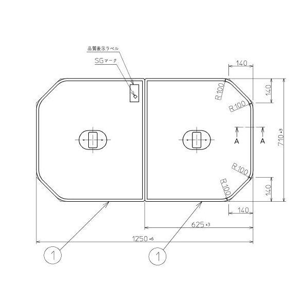 Ĉӂ TOTO Cӂ yʔctgݍ킹 g݂ӂ OF1250×710mm PCF1320N#N11(iVi PCF1320R#NW1j