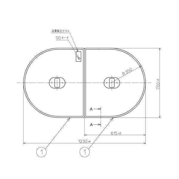  Ĉӂ TOTO Cӂ yʔctgݍ킹 g݂ӂ OF1230×700mm PCF1330N #N11 gg