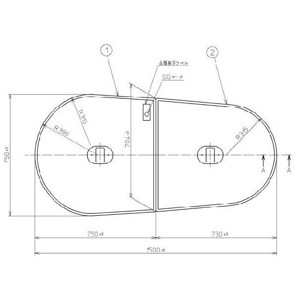  Ĉӂ TOTO Cӂ yʔctgݍ킹 g݂ӂ OF1500×750mm PCF1530N#N11 (iԕύX PCF1530R#NW1j