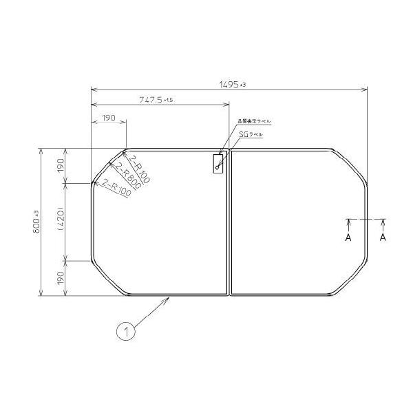  Ĉӂ TOTO Cӂ gݍ킹 g݂ӂ OF1495×800mm PCF1621 #N11 gg
