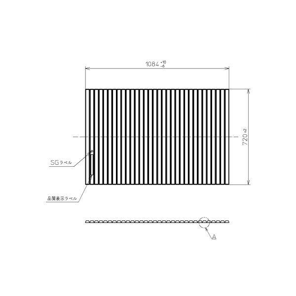 Ĉӂ TOTO Cӂ yʃVb^[ ӂ OF1084×720mm PCS1100 #N11iiԕύXPCS1100N #NW1 j gg