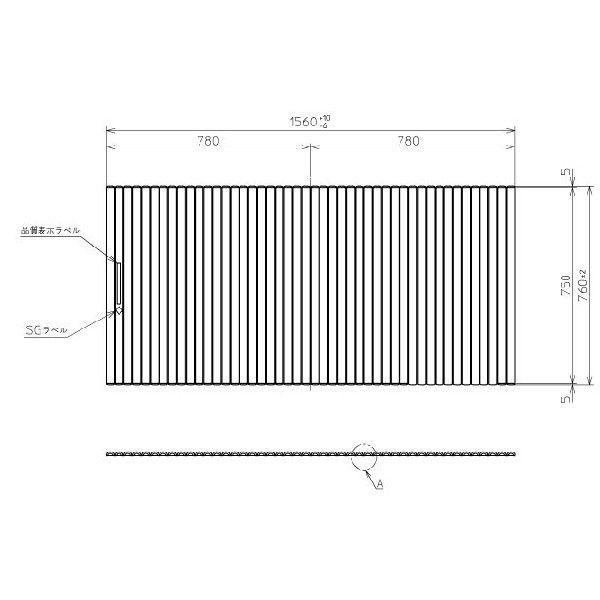  Ĉӂ TOTO Cӂ X[p[GNZgoXp yʃVb^[ ӂ OF1560×760mm PCS1630 #N11 gg