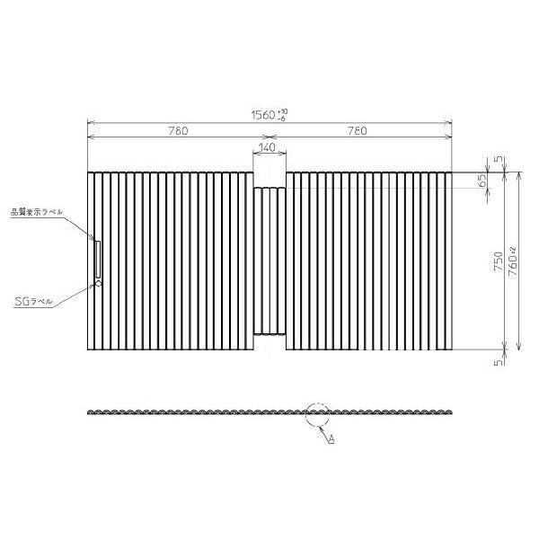 Ĉӂ TOTO Cӂ X[p[GNZgoXp yʃVb^[ ӂ OF1560×760mm PCS1631#N11 (pi PCS1631N#NW1 )