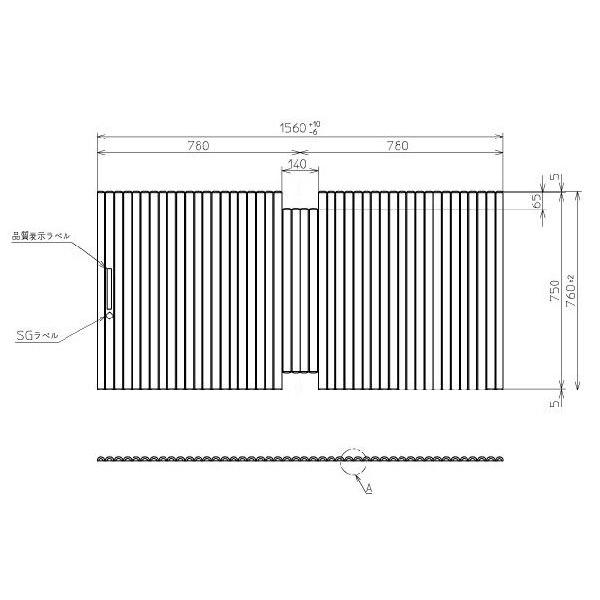  Ĉӂ TOTO X[p[GNZgoXp yʃVb^[ ӂ OF1560×760mm PCS1631#N11 (pi PCS1631N#NW1 )gg