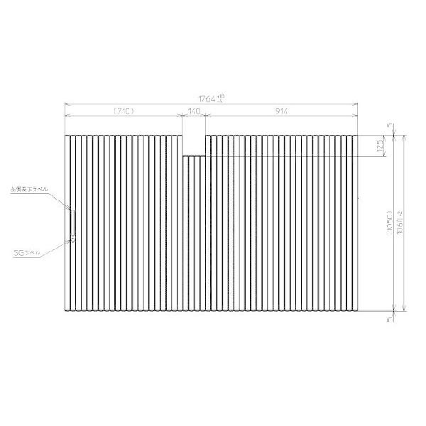 Ĉӂ TOTO Cӂ X[p[GNZgoXp yʃVb^[ ӂ OF1764×1060mm PCS1801#N11 i֕i PCS1801N#NW1jgg