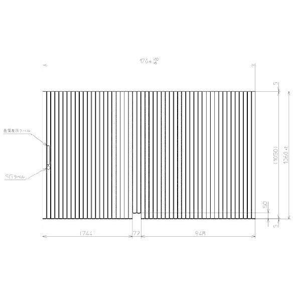  Ĉӂ TOTO Cӂ X[p[GNZgoXp yʃVb^[ ӂ OF1764×1060mm PCS1802#N11 ( PCS1802N#NW1 )