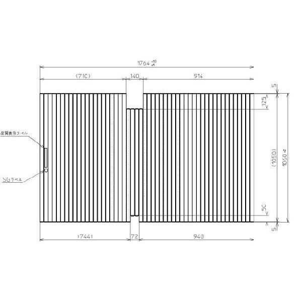 Ĉӂ TOTO Cӂ X[p[GNZgoXp yʃVb^[ ӂ OF1764×1060mm PCS1803#N11 ipi PCS1803N#NW1 )