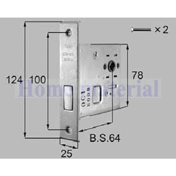 LIXIL NV gXe P[X obNZbg64mm iR[h QDB851 1Set Vo[