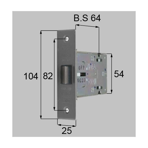 送料無料 LIXIL リクシル トステム 玄関ドア 箱錠 ラッチ箱錠 商品コード QDC18 （QDC-18）
