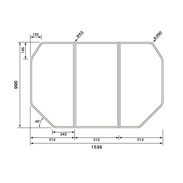 Panasonic お風呂のふた 836x1267mm Panasonic ○1 お風呂のふた パナソニック （松下電工