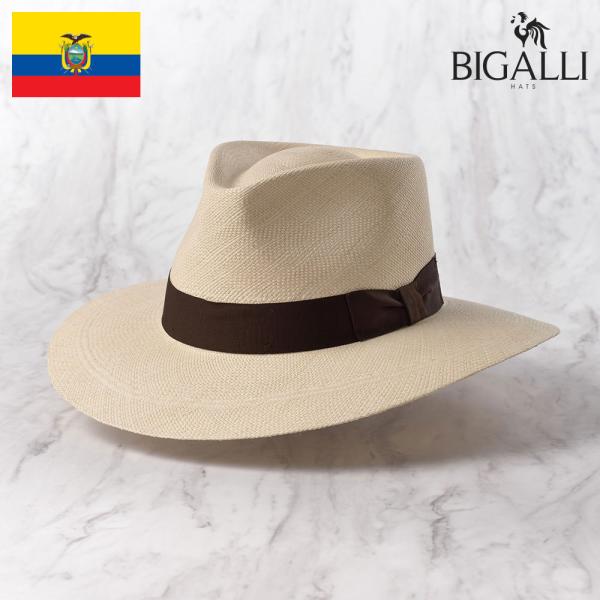 【SALE】BIGALLI パナマハット パナマ帽 メンズ レディース 大きいサイズ つば広 春 夏 カジュアル PRADO(プラード)ナチュラル 熱中症 爆買