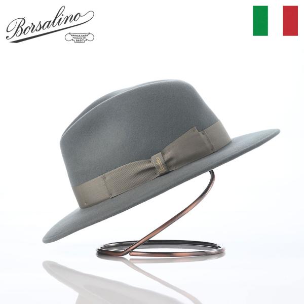 Borsalino（ボルサリーノ） 帽子 中折れハット フェルト帽 秋冬 メンズ