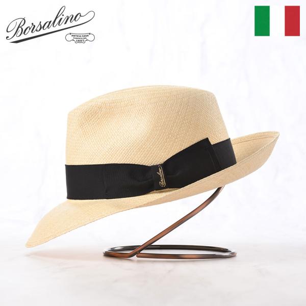 Borsalino（ボルサリーノ） パナマ帽 パナマハット 中折れハット 春夏