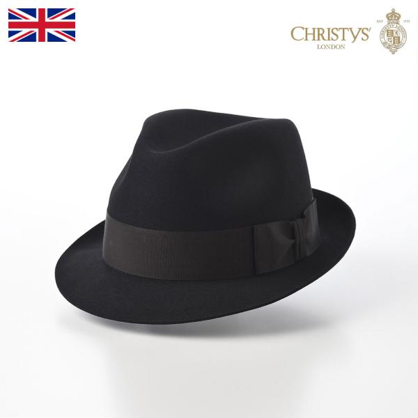 CHRISTYS' LONDON KENT(ケント) ブラック : メンズハット CHRISTYS' LONDON KENT(ケント) ブラック : メンズハット