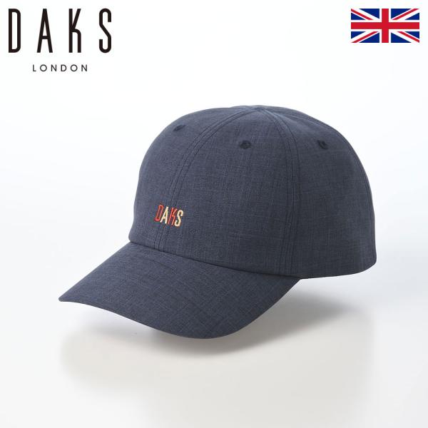 DAKS キャップ 帽子 メンズ レディース 通年 春夏 Cap Chambray minicheck ネイビー 普段使い カジュアル ベースボールキャップ おしゃれ ギフト
