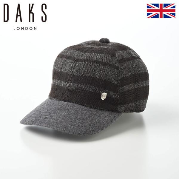 DAKS �L���b�v CAP �H �~ �����Y ���f�B�[�X �X�q ������� �傫���T�C�Y Cap Shadow Check(�L���b�v �V���h�[�`�F�b�N) D3857 �O���[