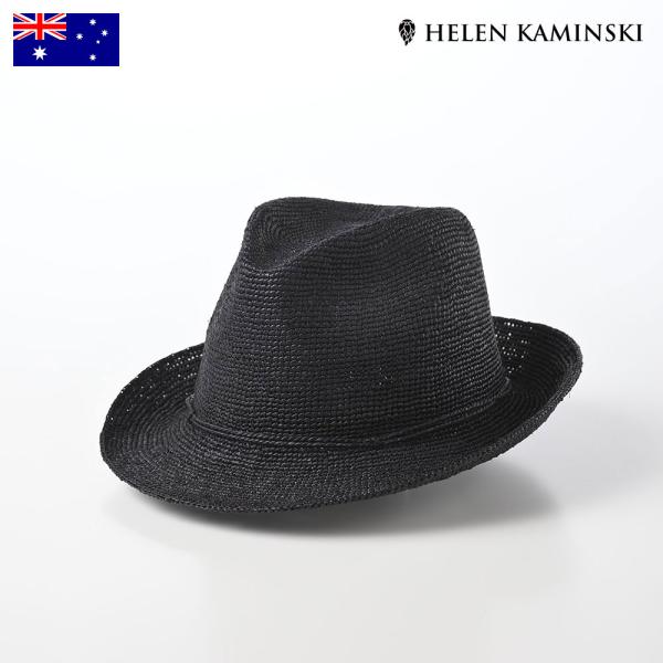 HELEN KAMINSKI 中折れハット ラフィアハット 麦わら帽 ストローハット