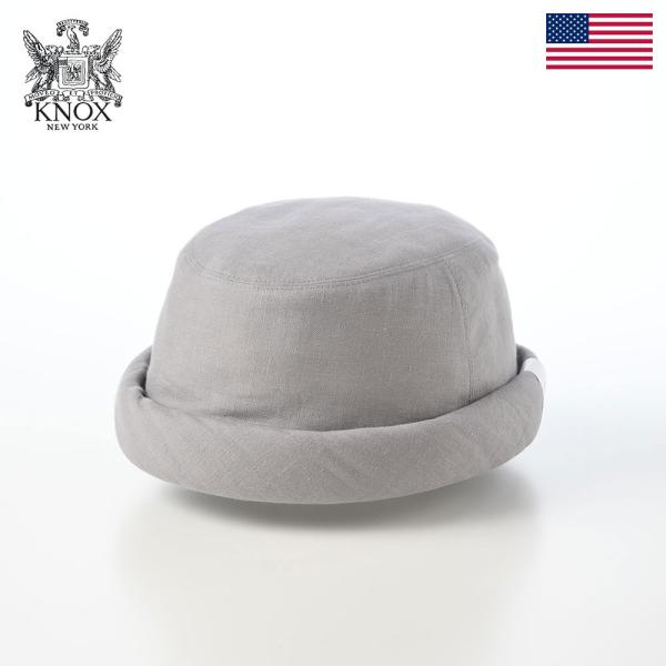 KNOX キャップ 帽子 メンズ レディース 通年 春夏 Fisherman Cap グレー 普段使い ロールキャップ プレゼント ギフト