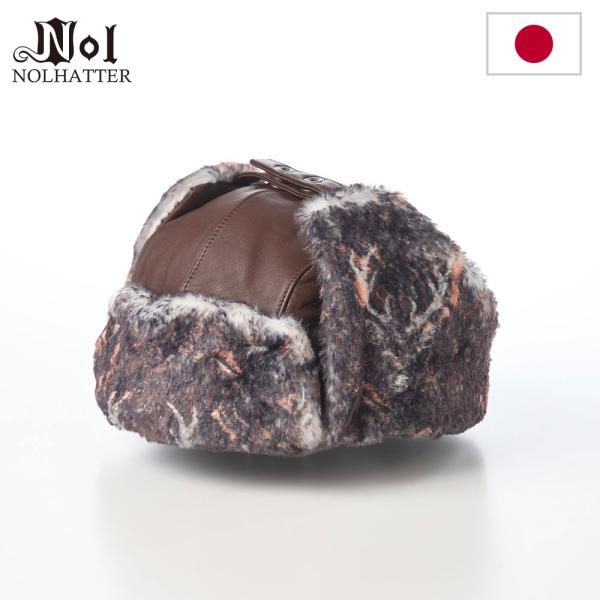 NOL キャップ 帽子 メンズ レディース 秋冬 ブラウン レザー 防寒 暖かい 大きいサイズ 普段使い 飛行帽 カモフラージュフライトキャップレザー ギフト 爆買