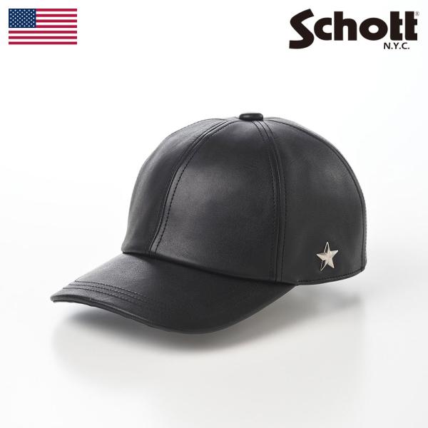 Schott N.Y.C（ショット） Schott ONE STAR LEATHER CAP(ワンスター