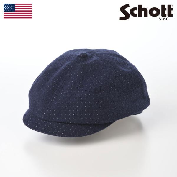 Schott キャスケット Schott N.Y.C 帽子 キャスケット Schott/ショット/LEATHER