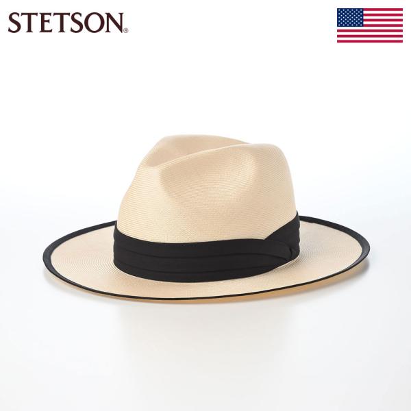 STETSON 帽子 中折れハット ストローハット 麦わら帽 STETSON 帽子 中折れハット ストローハット 麦わら帽