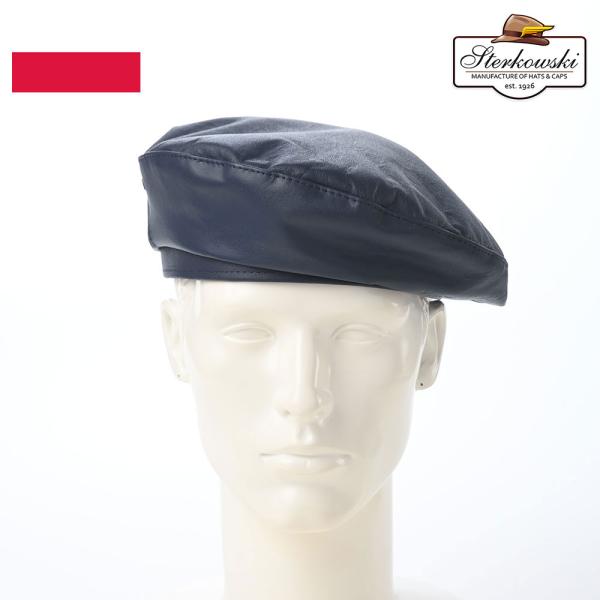 【STORMBECKR】【希少】レザーキャスベレー homeroortega_skb004-darkblue