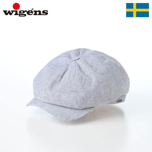 Wigens キャスケット 春夏 帽子 メンズ レディース Newsboy Classic Cap W102511 グレー