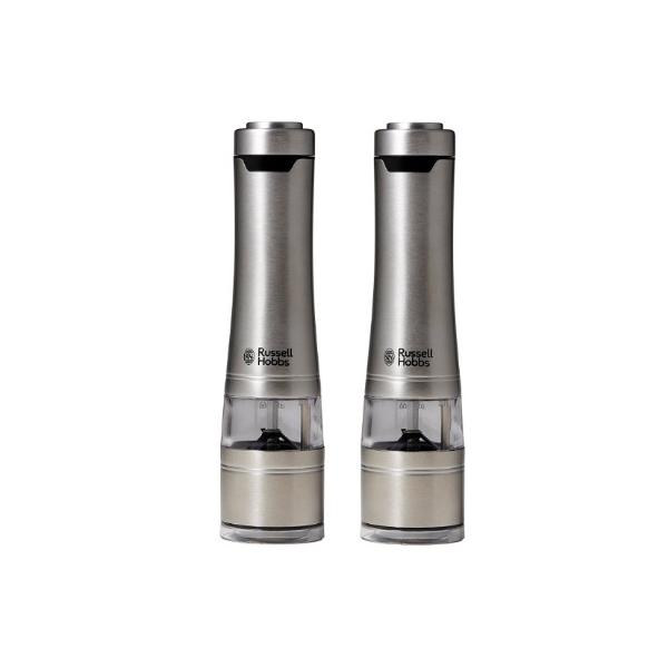 Russell Hobbs 塩・胡椒ミル 7922JP RUSSELL HOBBS（ラッセルホブス） 電動ミルソルト＆ペッパー（2本入り